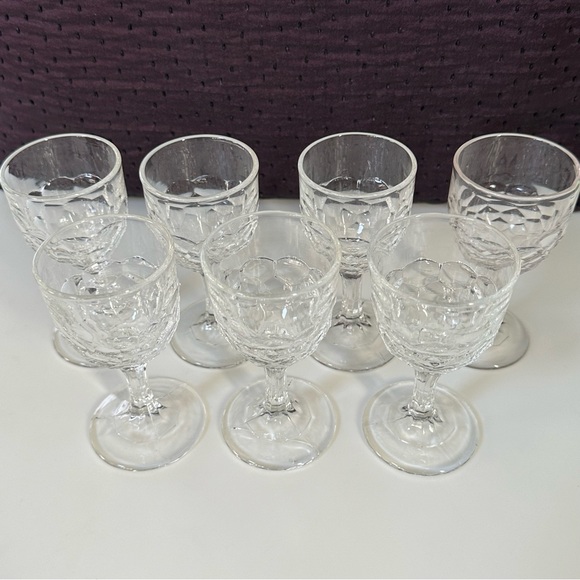 Antique EAPG Honeycomb Cordials- Seven - Picture 3 of 8